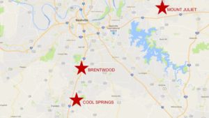 locations of financial wealth management firm in Nashville, middle tennessee